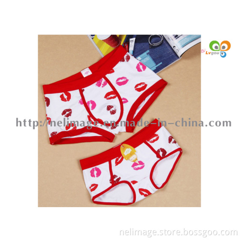 Combed Cotton Kissing Couple Briefs